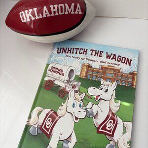 University of Oklahoma OU kids bundle book & football The Story of Boomer Sooner